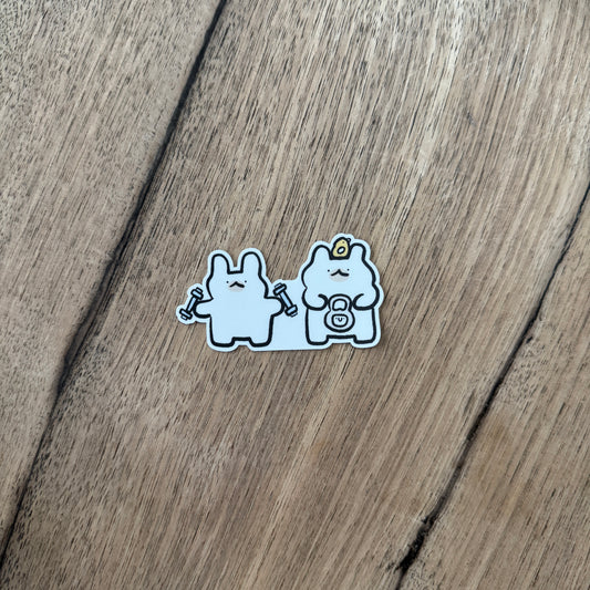 Gym time vinyl sticker