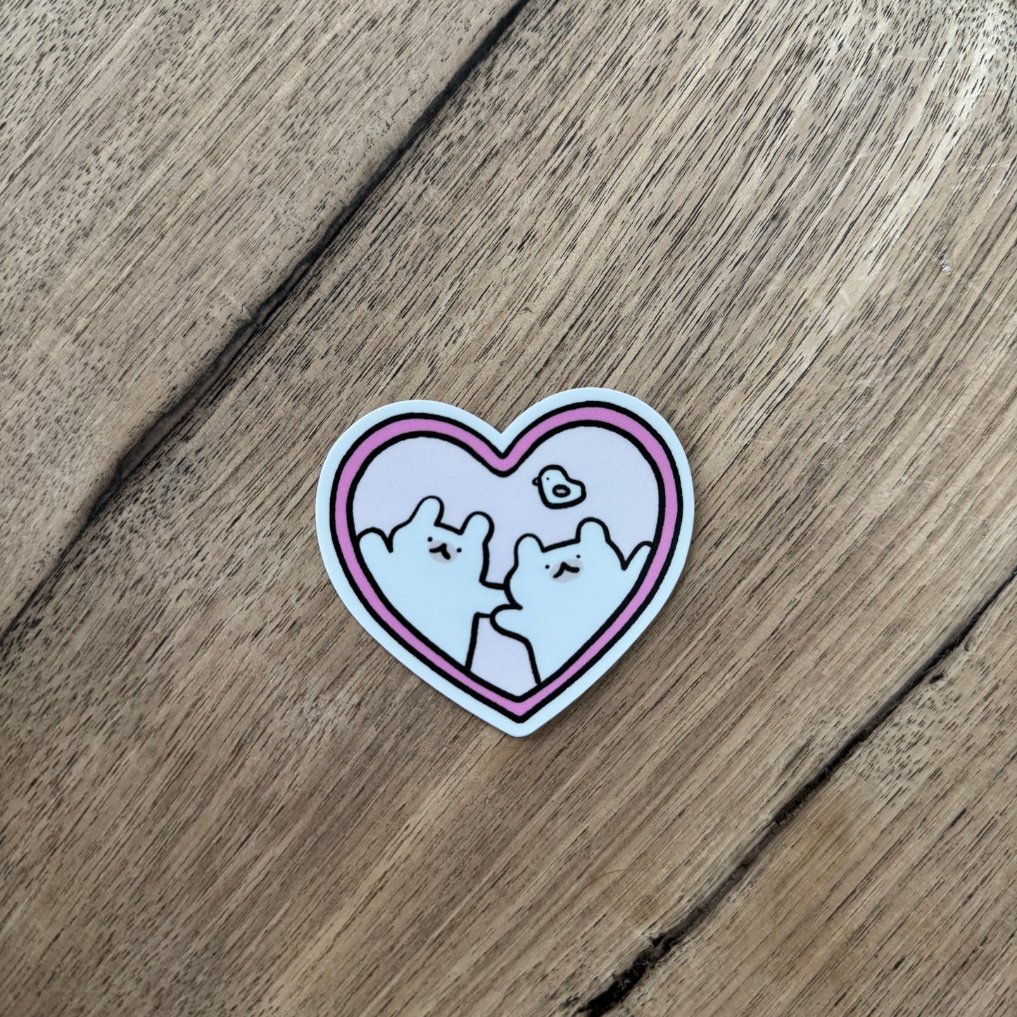 Heart vinyl sticker