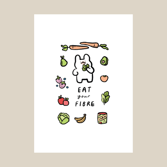 Eat your fibre A5 print/card