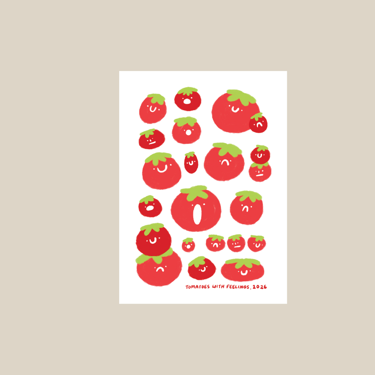 Tomatoes galore A6 card/print