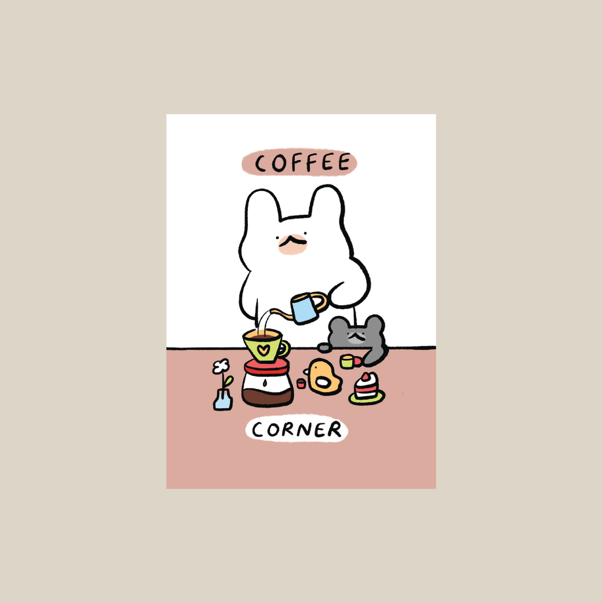 Coffee corner A6 card/print