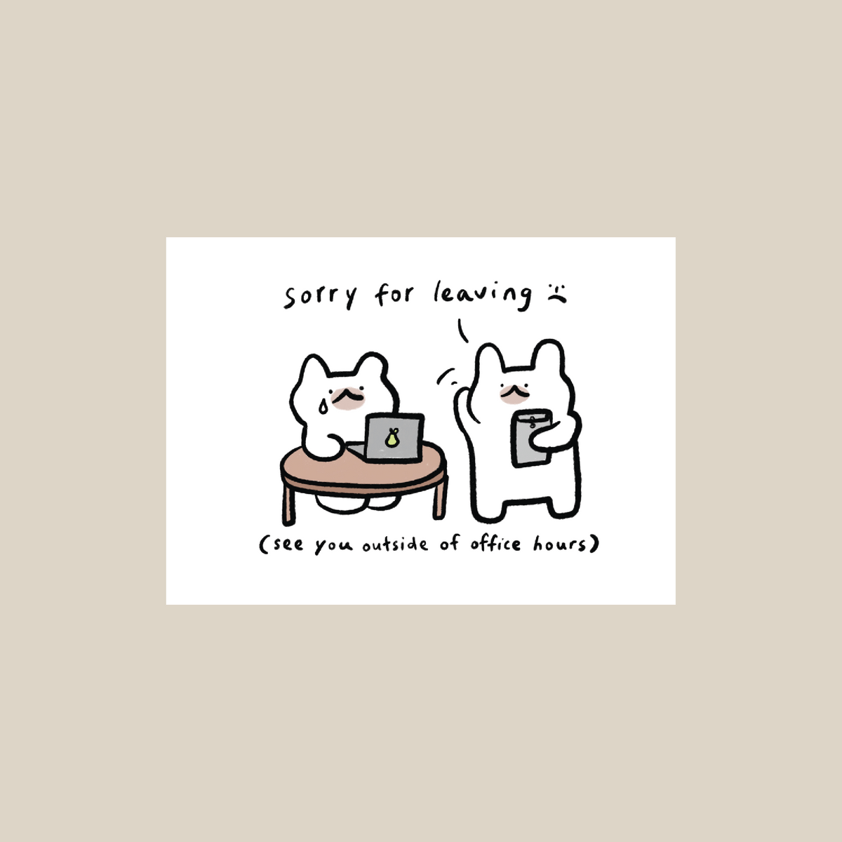 Sorry for leaving :( A6 card/print