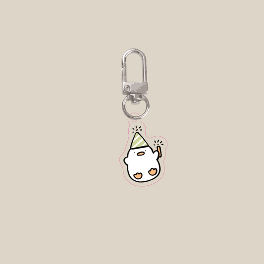 Little duck acrylic keychain