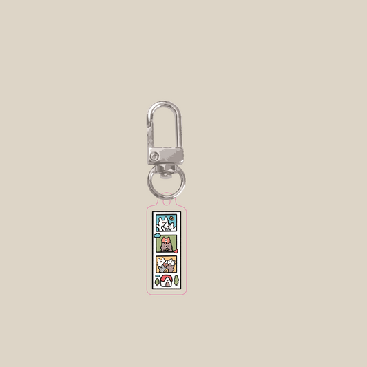Photostrip acrylic keychain
