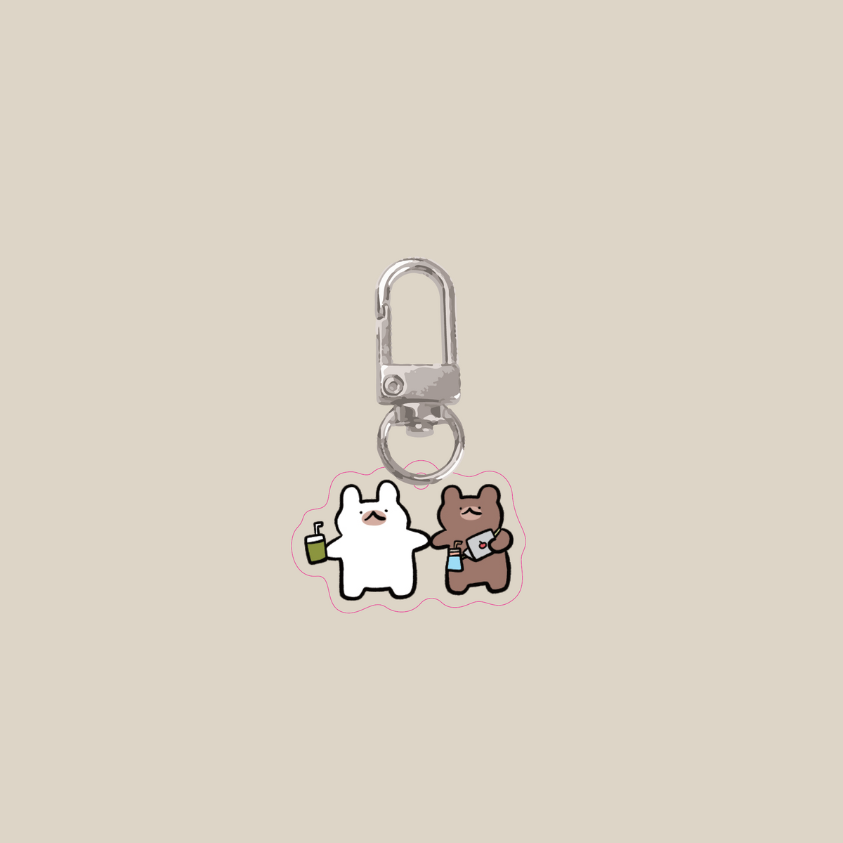 Matcha buddies acrylic keychain