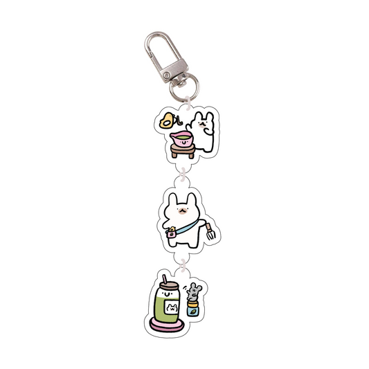 Matcha club acrylic keychain