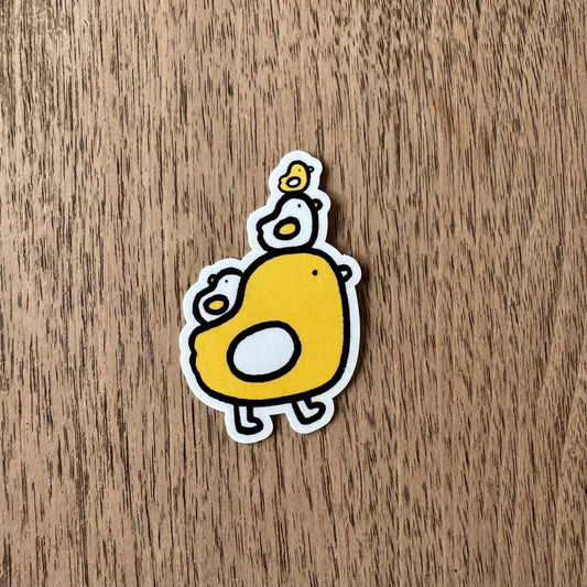 Bird quartet vinyl sticker