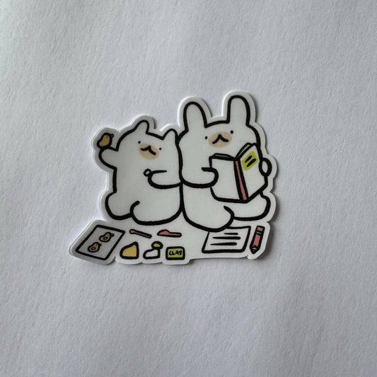 Chilling at home vinyl sticker