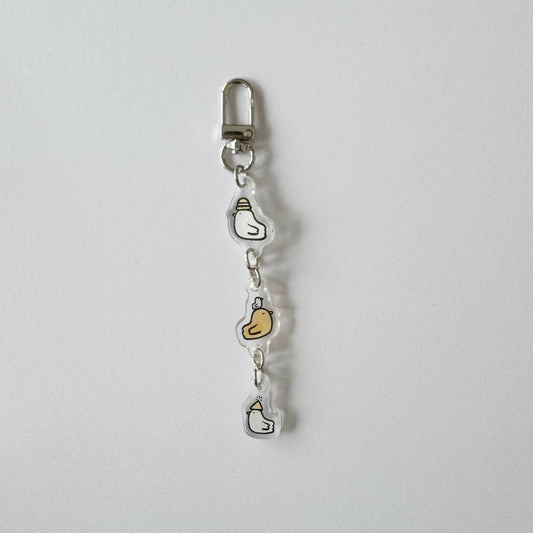 Three little ducks acrylic keychain